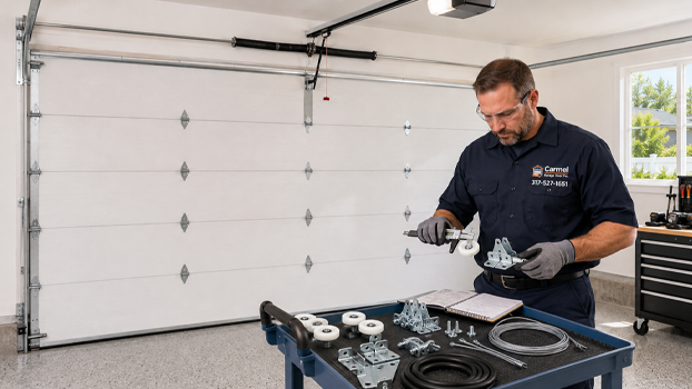 checking compatible replacement parts for a residential garage door