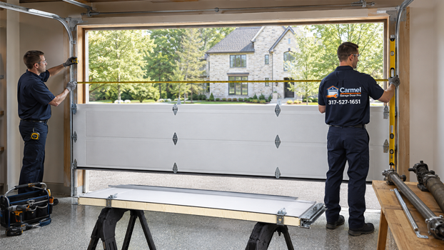 measuring and installing an insulated replacement garage door